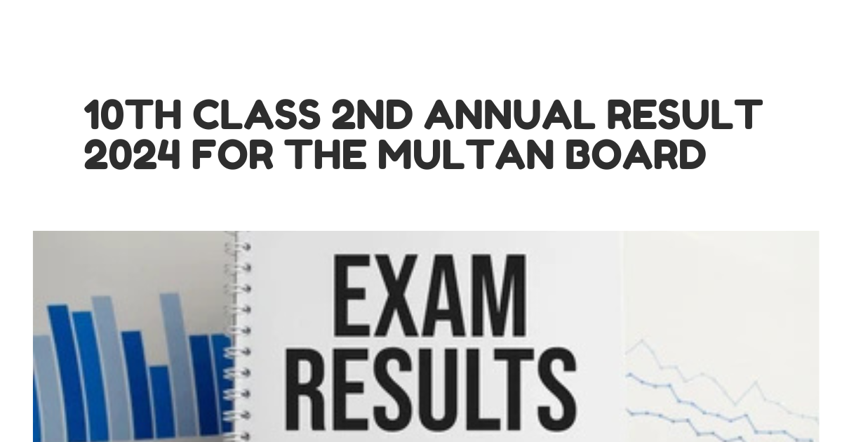 10th Class 2nd Annual Result 2024 for the Multan Board